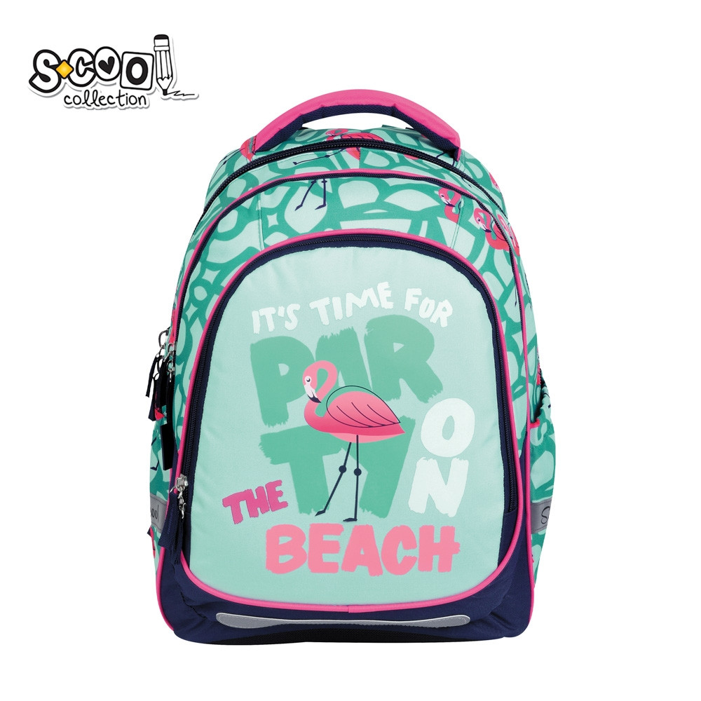 Ghiozdan copii, 2 compartimente, PARTY ON, multicolor, 41x28x17 cm, 19.5 litri - imagine 10